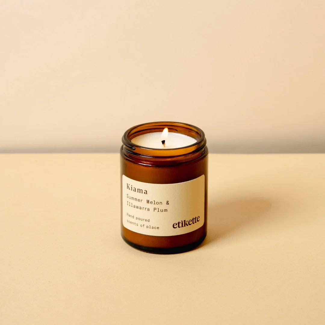 Etikette soy candle | Kiama summer melon Illawarra plum | 175ml