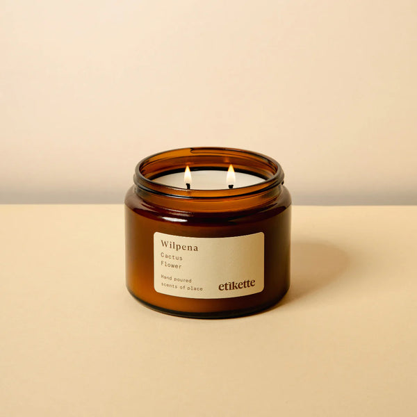mondocherry - Etikette | soy candle | Wilpena cactus flower | 500ml