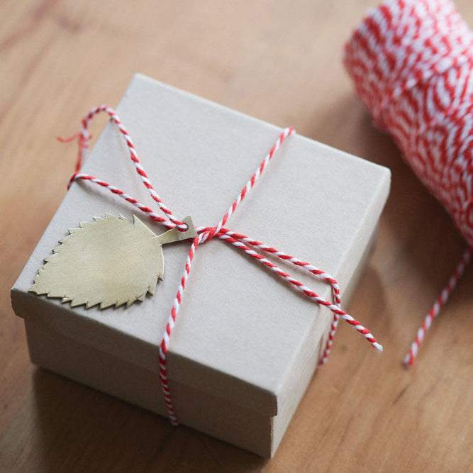 mondocherry - Fog Linen Work | brass leaf ornament - gift