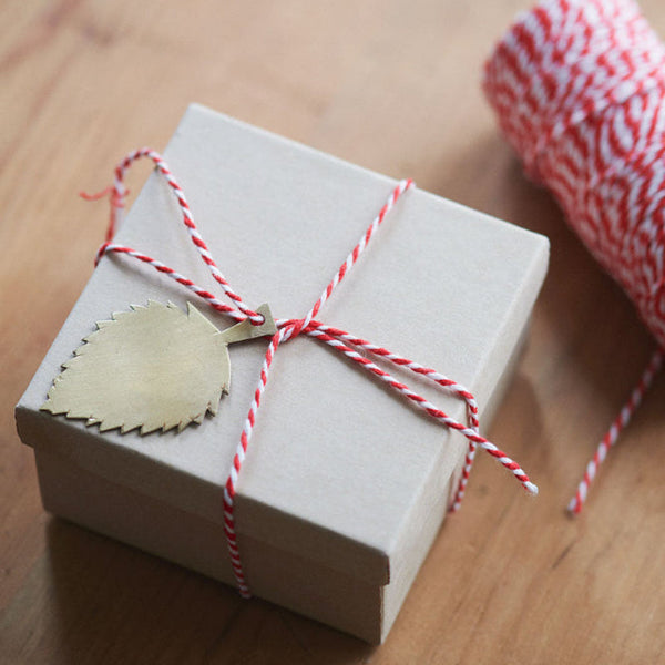 mondocherry - Fog Linen Work | brass leaf ornament - gift