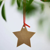 mondocherry - Fog Linen Work | brass star ornament
