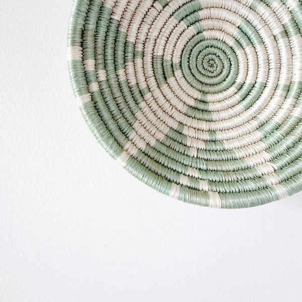 "Hope" woven bowl | small | seafoam #2