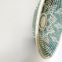 "Ikaze" woven bowl | large | silver blue #1