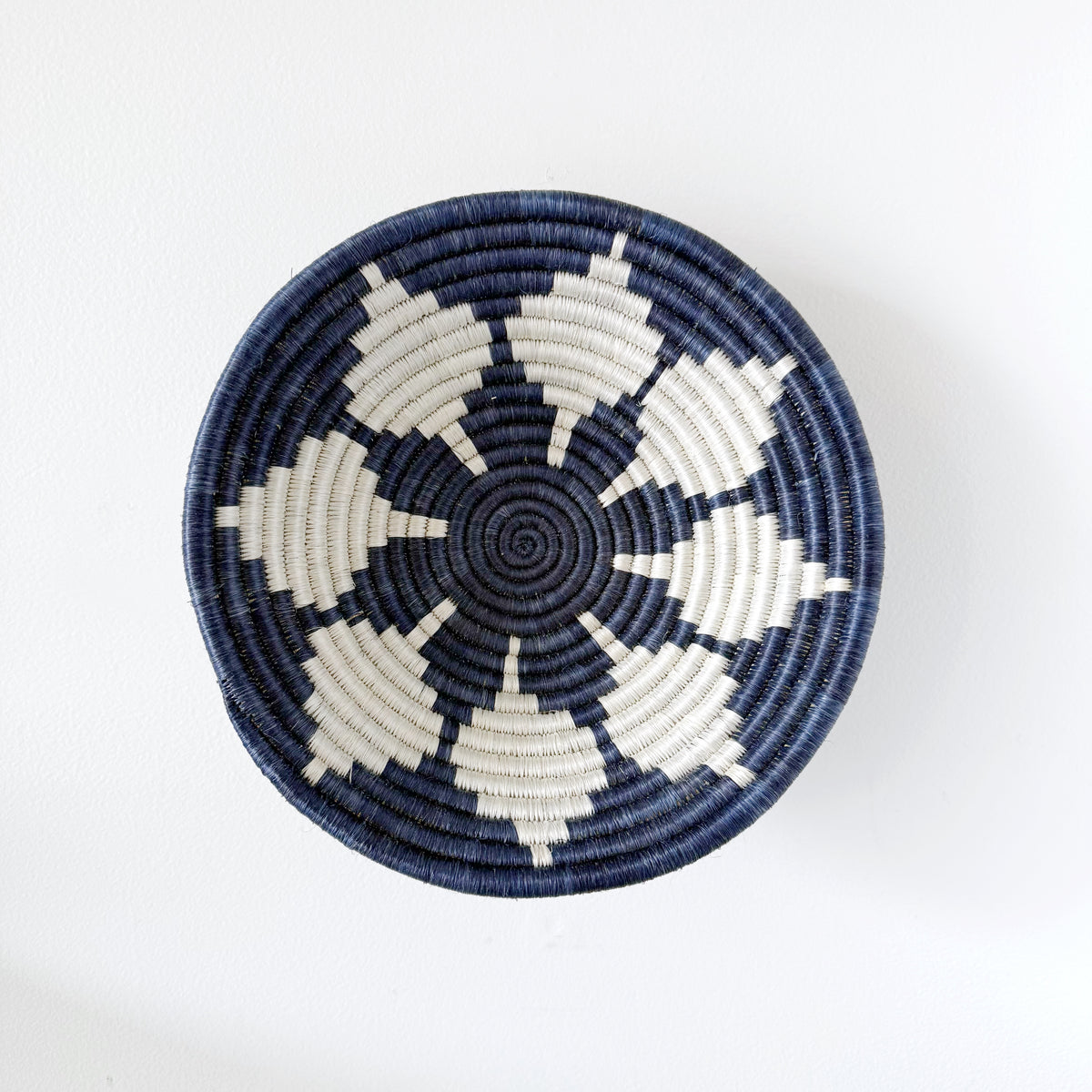 "Hope" woven bowl | medium | blue #2