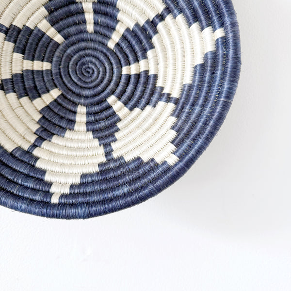 "Hope" woven bowl | medium | blue #1