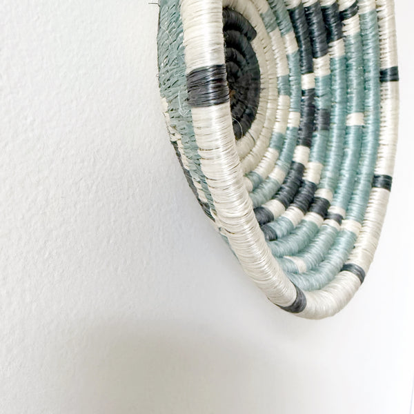 "Coastal" woven bowl | small | serenity #2