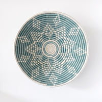 "Ikaze" woven bowl | large | silver blue #1