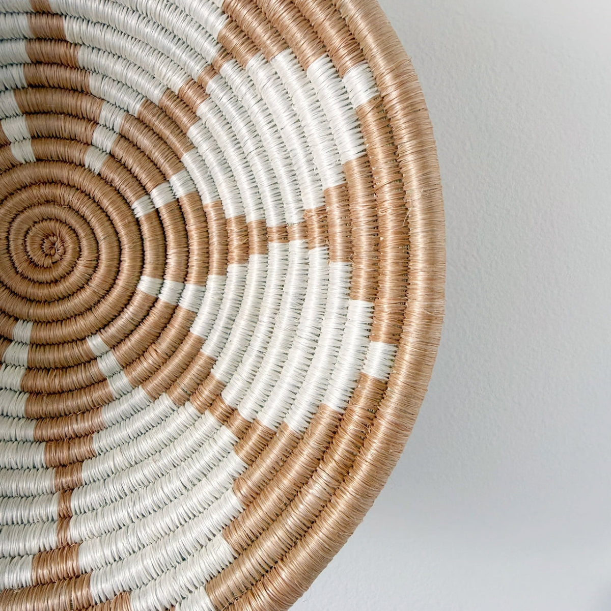 mondocherry - African woven bowl "Hope" | medium | apricot #1 - close