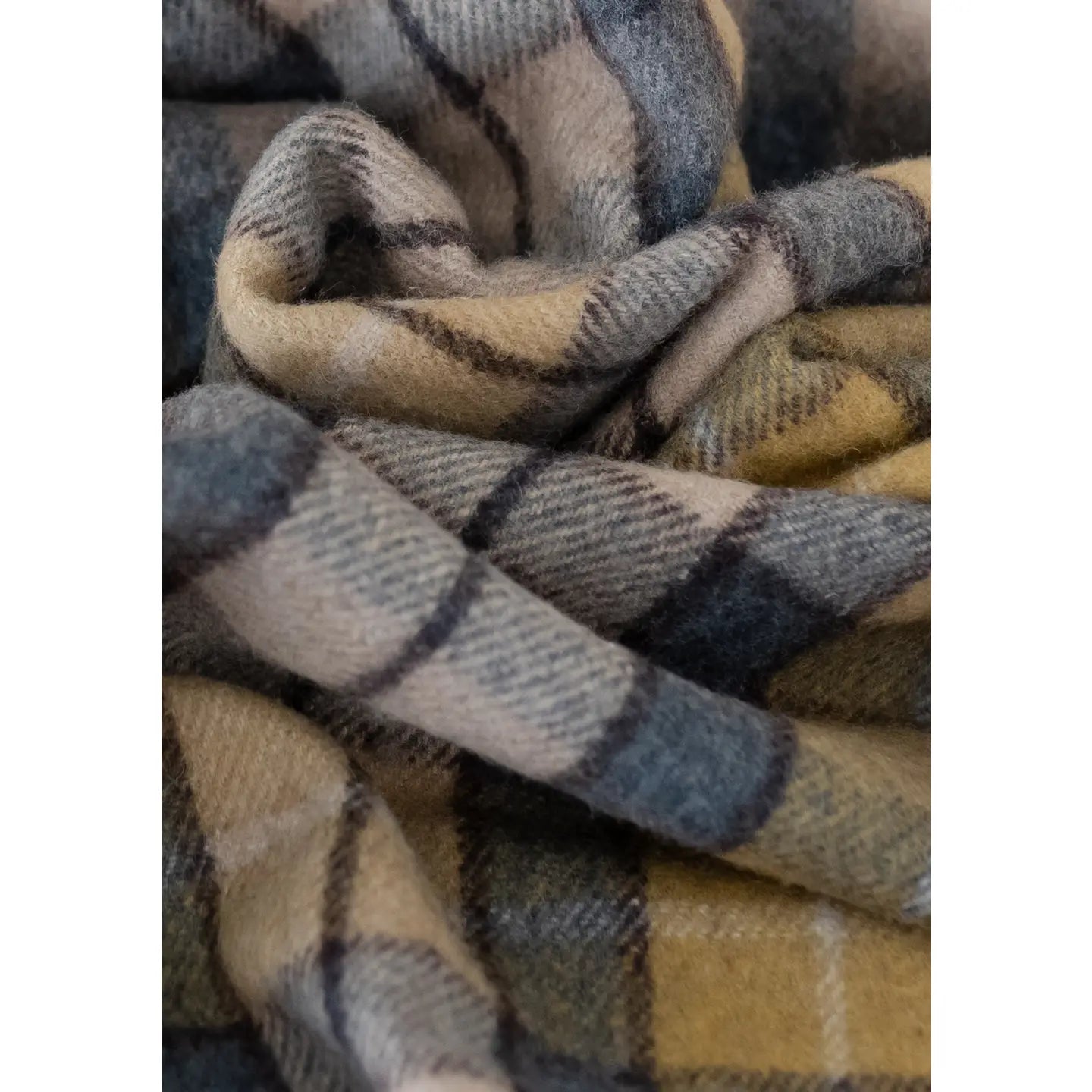 TBCo | recycled wool blanket / scarf | Buchanan natural tartan