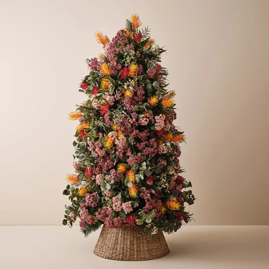 Floral Interiors | eucalyptus flowering spray | light pink