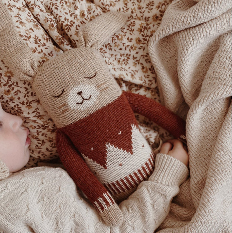 main sauvage | big bunny soft toy | sienna jacquard sweater - cuddle