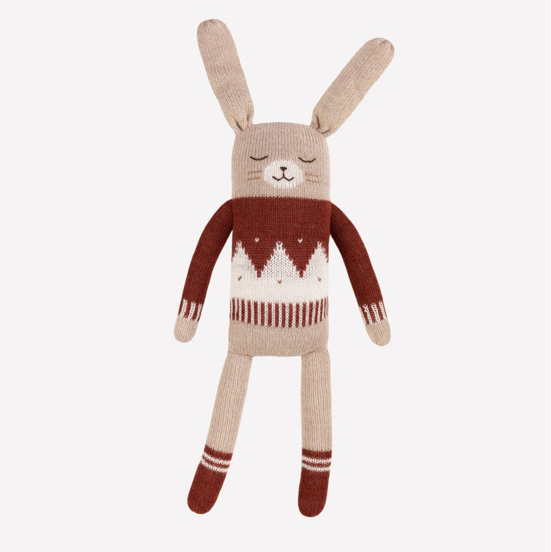 main sauvage | big bunny soft toy | sienna jacquard sweater