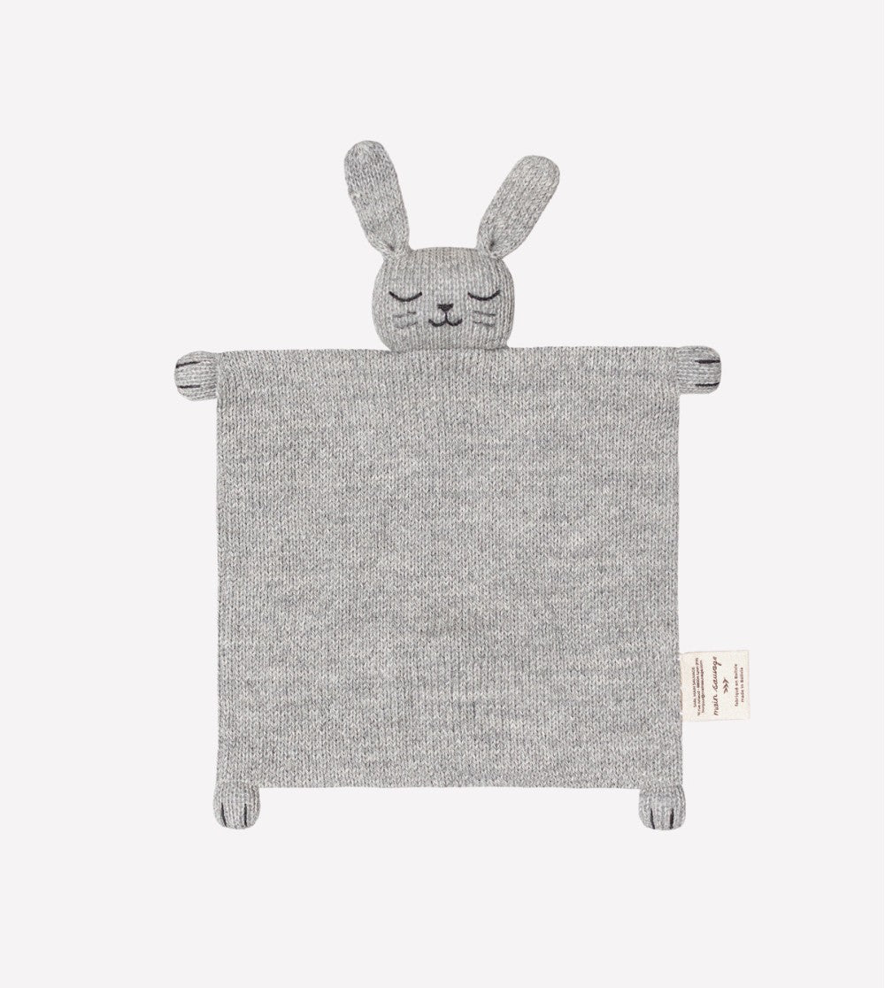 main sauvage | knit cuddle cloth | grey bunny