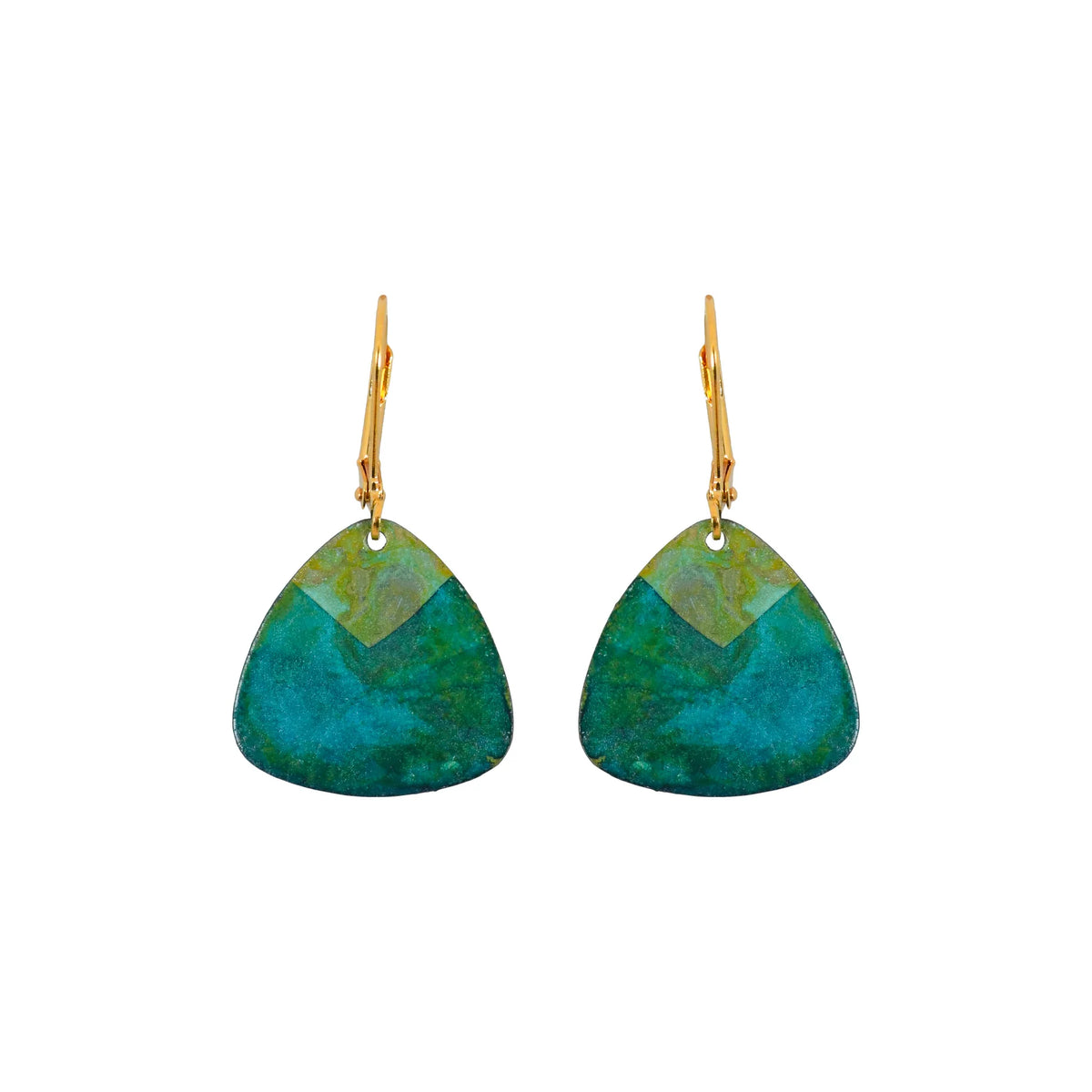 We Dream in Colour jewellery | isla earrings | teal and verdigris