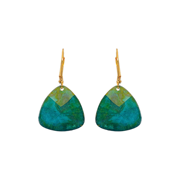 We Dream in Colour jewellery | isla earrings | teal and verdigris