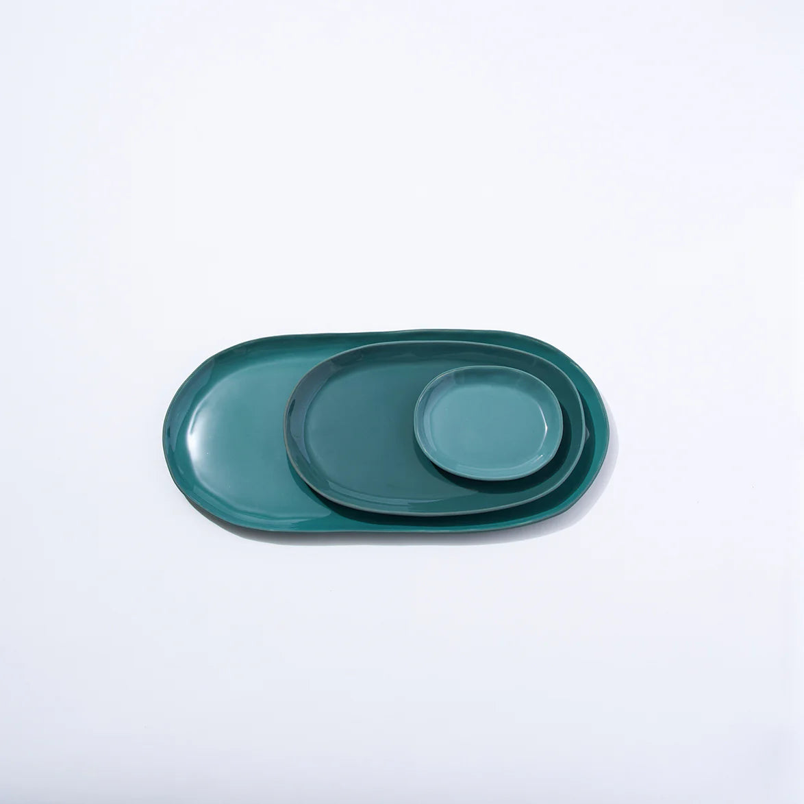 Marmoset Found | cloud oval plate | moss | large