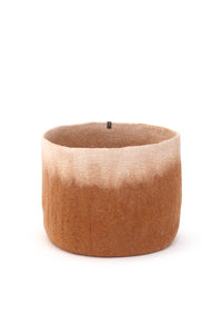 Muskhane | bicolour felt calabash | caramel natural | medium