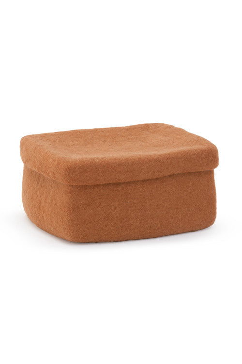 Muskhane | felt rectangulo box | caramel | large