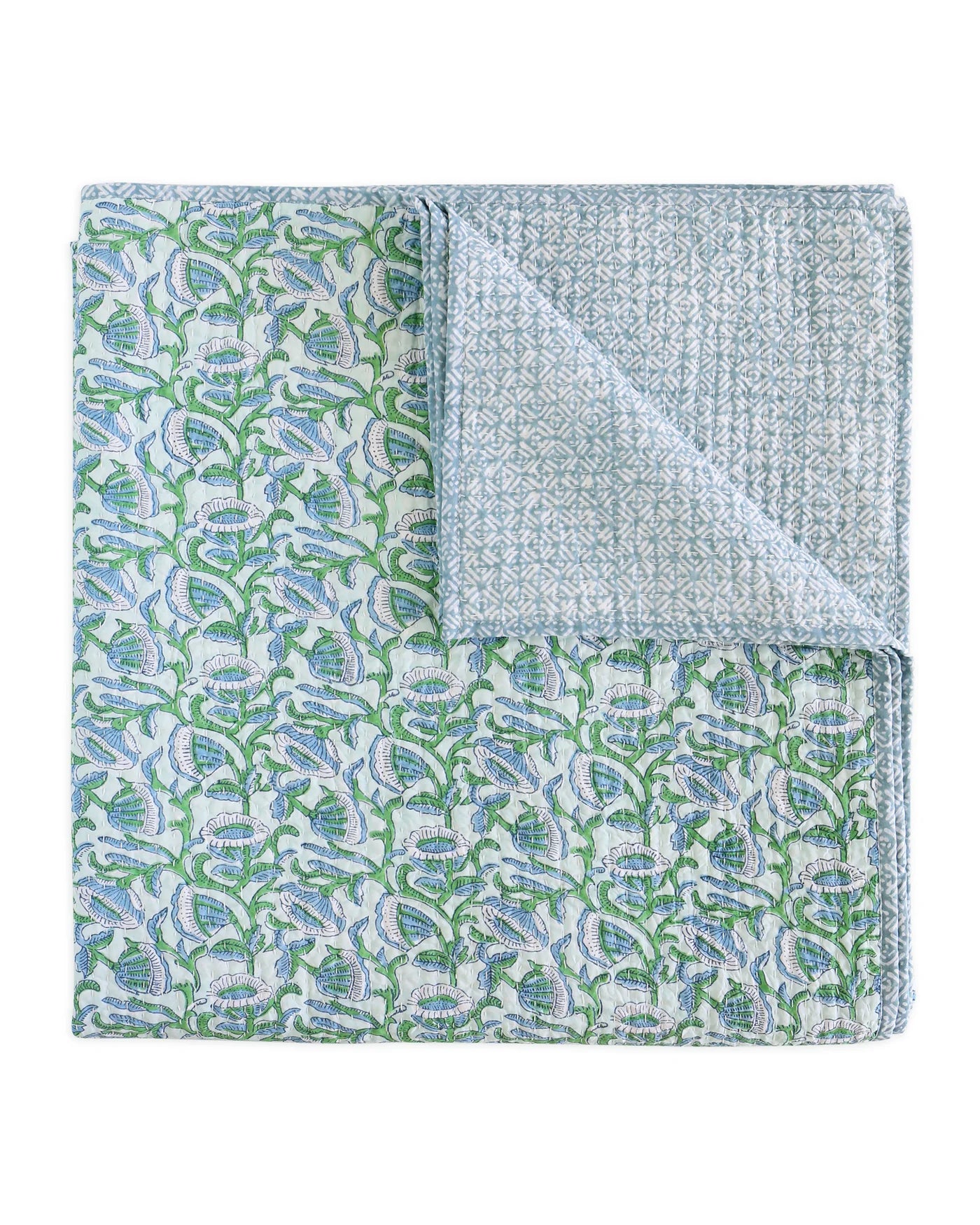 Walter G | cotton quilt | Marbella emerald