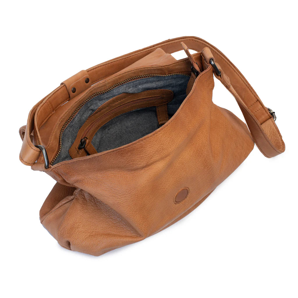 Dusky Robin | grace leather bag | tan