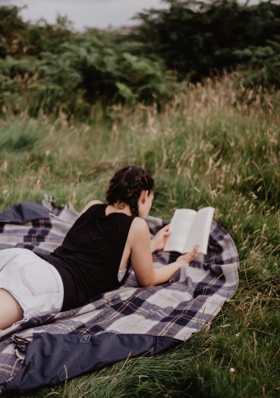 TBCo | recycled wool picnic blanket in bannockbane tartan