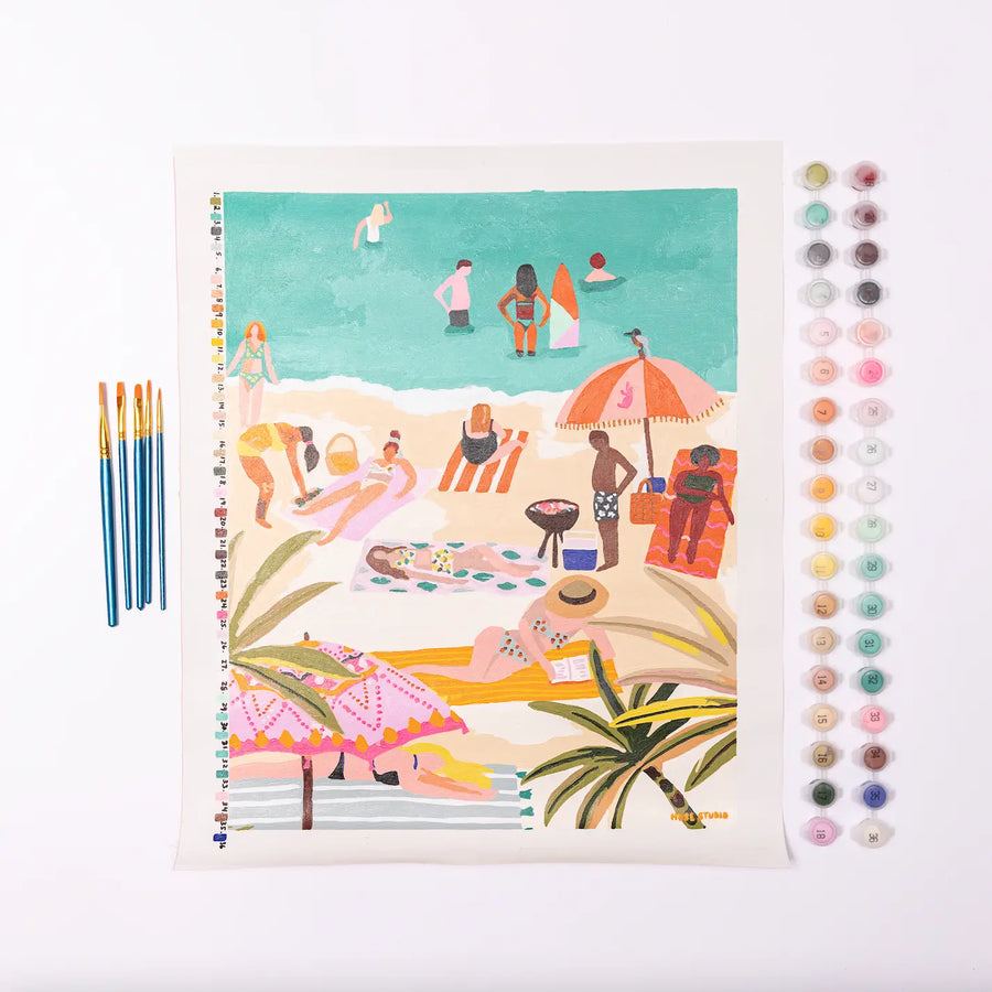 Paint Anywhere | Beach Day by Hebe Studio | Paint by Number Kit