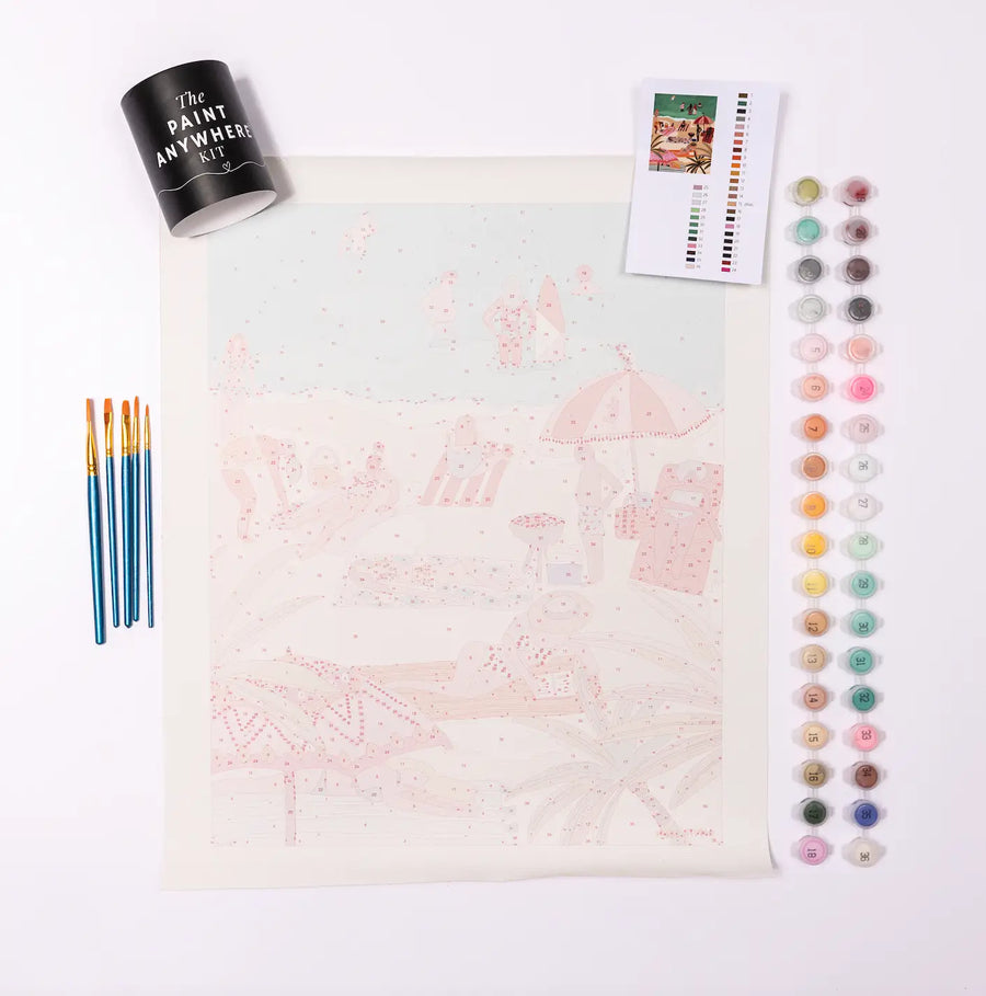 Paint Anywhere | Beach Day by Hebe Studio | Paint by Number Kit