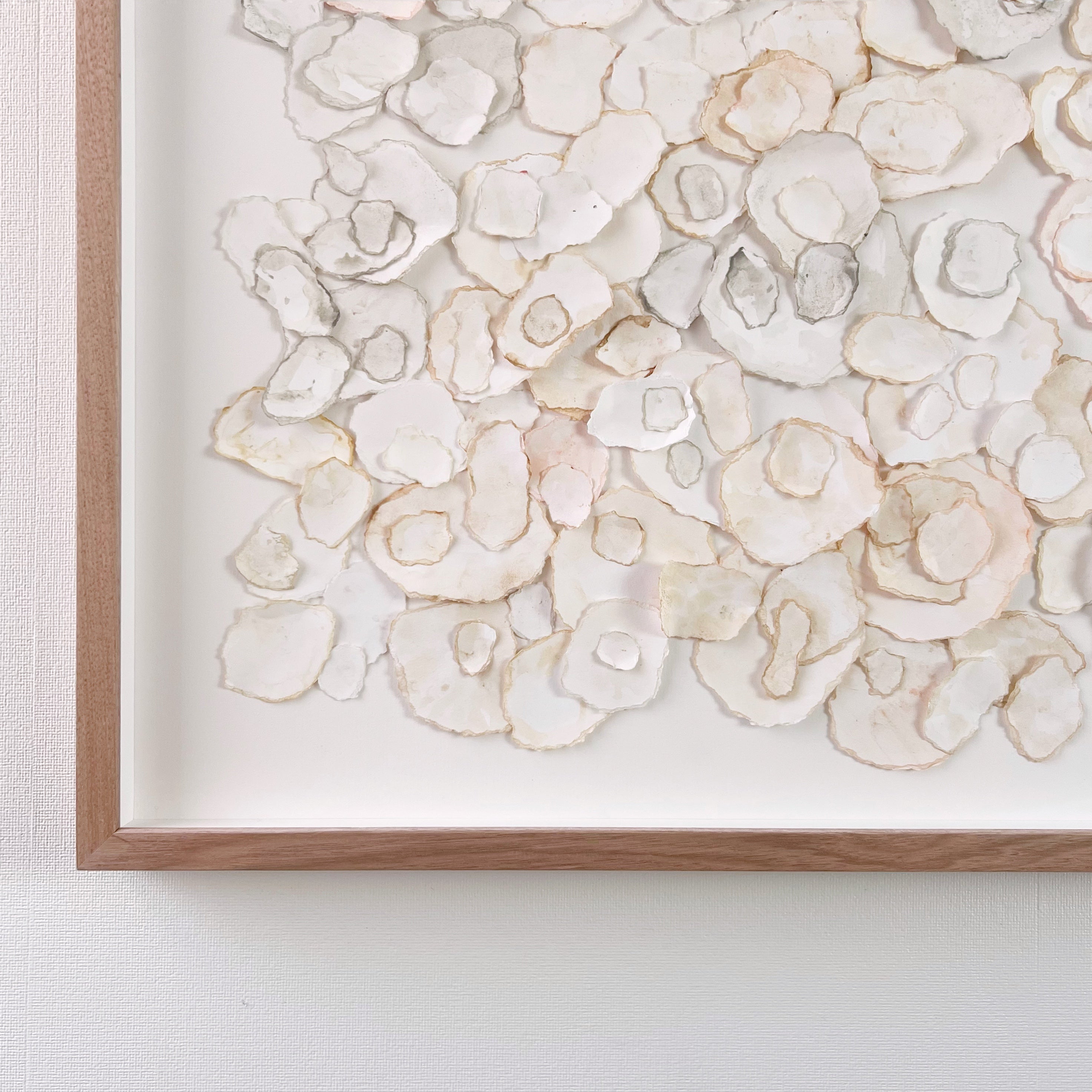 Mondocherry paper artwork wall decor “Shoalhaven” - corner