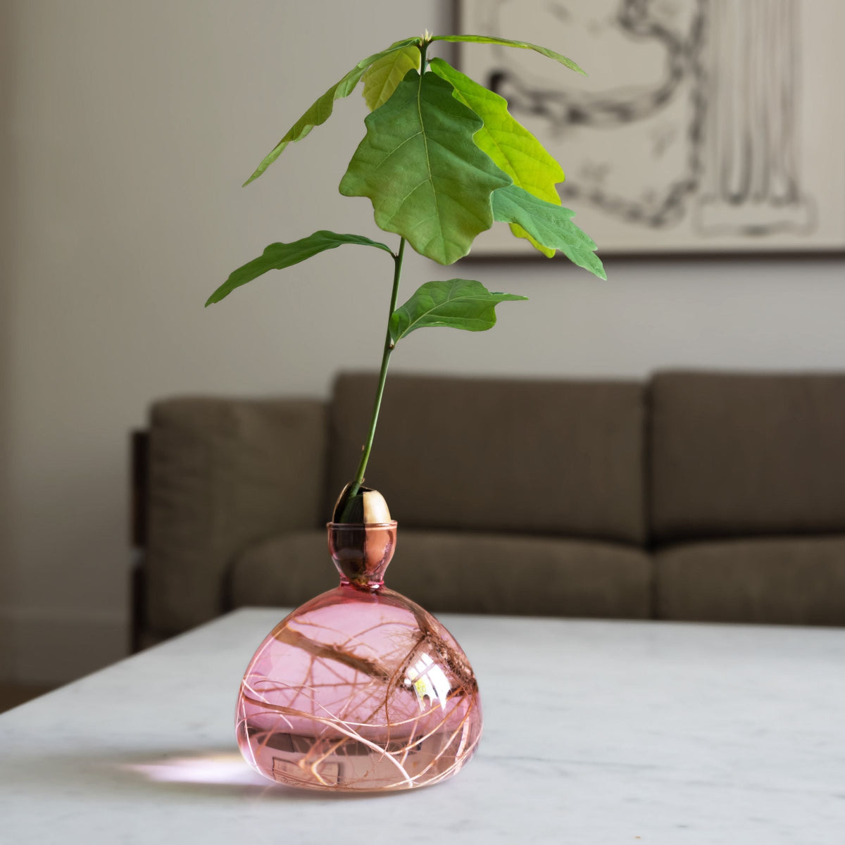 mondocherry - Ilex Studio | Acorn Vase | Rose Pink - table