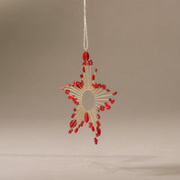mondocherry - Indigo Love | starburst beaded decoration - side