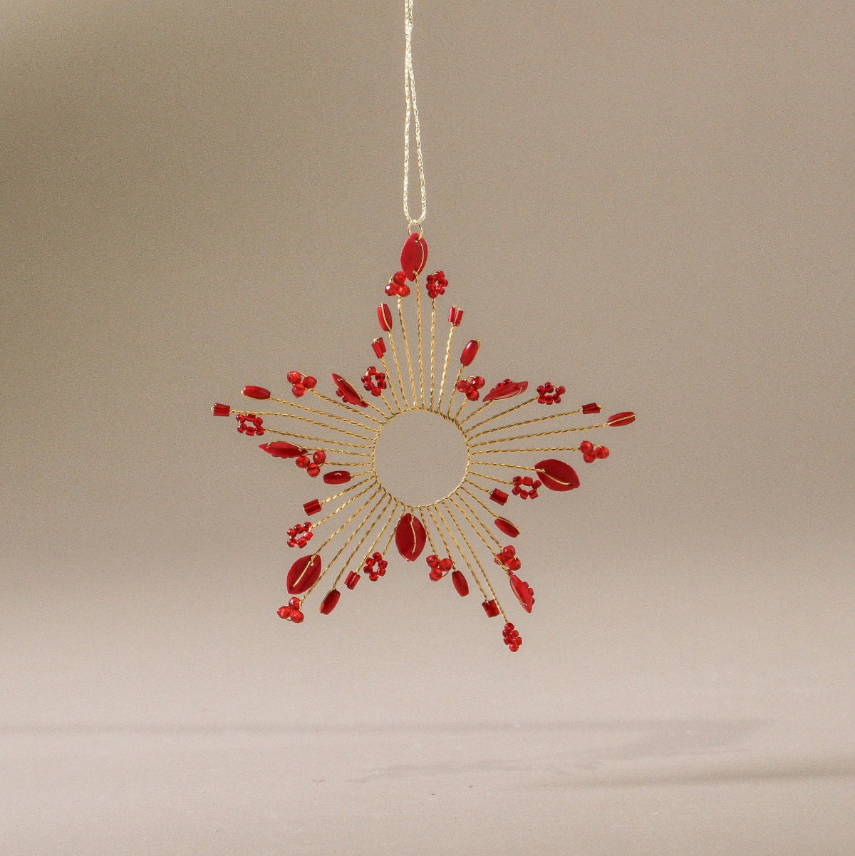 mondocherry - Indigo Love | starburst beaded decoration