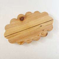 mondocherry - Ivy Alice | oval wooden serving board | scallops - back