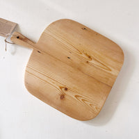 mondocherry - Ivy Alice | organic square wooden serving board | medium - front