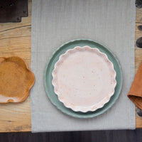 mondocherry - KW Ceramics | ruffle plate  | dusk - display