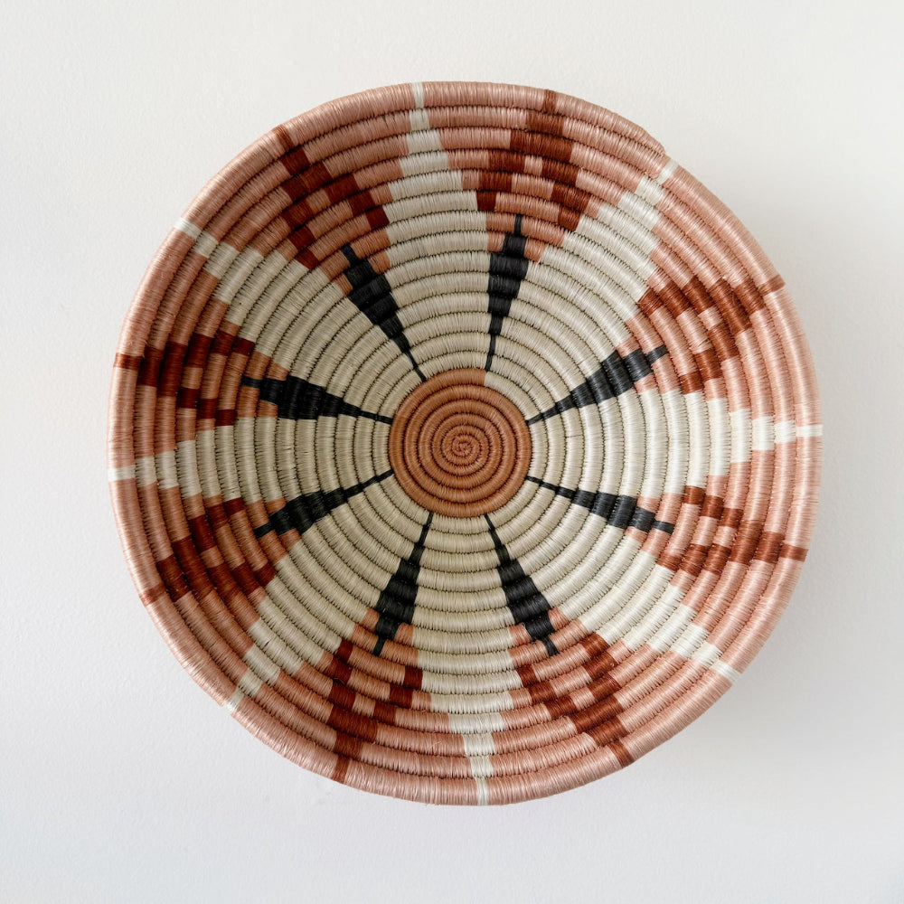 mondocherry - "Kwizera" African woven bowl | Large | apricot #2