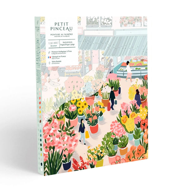 mondocherry - Petit Pinceau | Flower Market | Paint by Number Kit