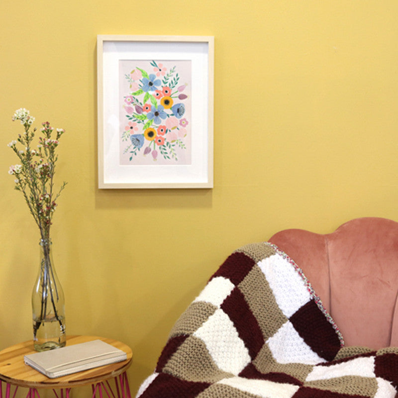 mondocherry - Petit Pinceau | Flowers | Paint by Number Kit - display