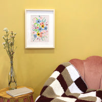 mondocherry - Petit Pinceau | Flowers | Paint by Number Kit - display