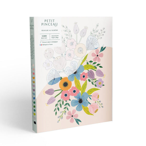 mondocherry - Petit Pinceau | Flowers | Paint by Number Kit
