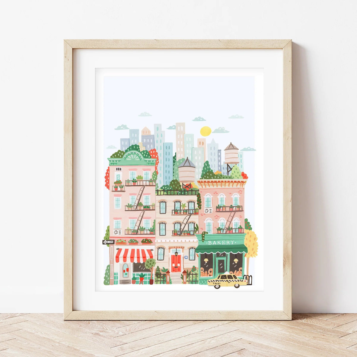 mondocherry - Petit Pinceau | New York | Paint by Number Kit - framed