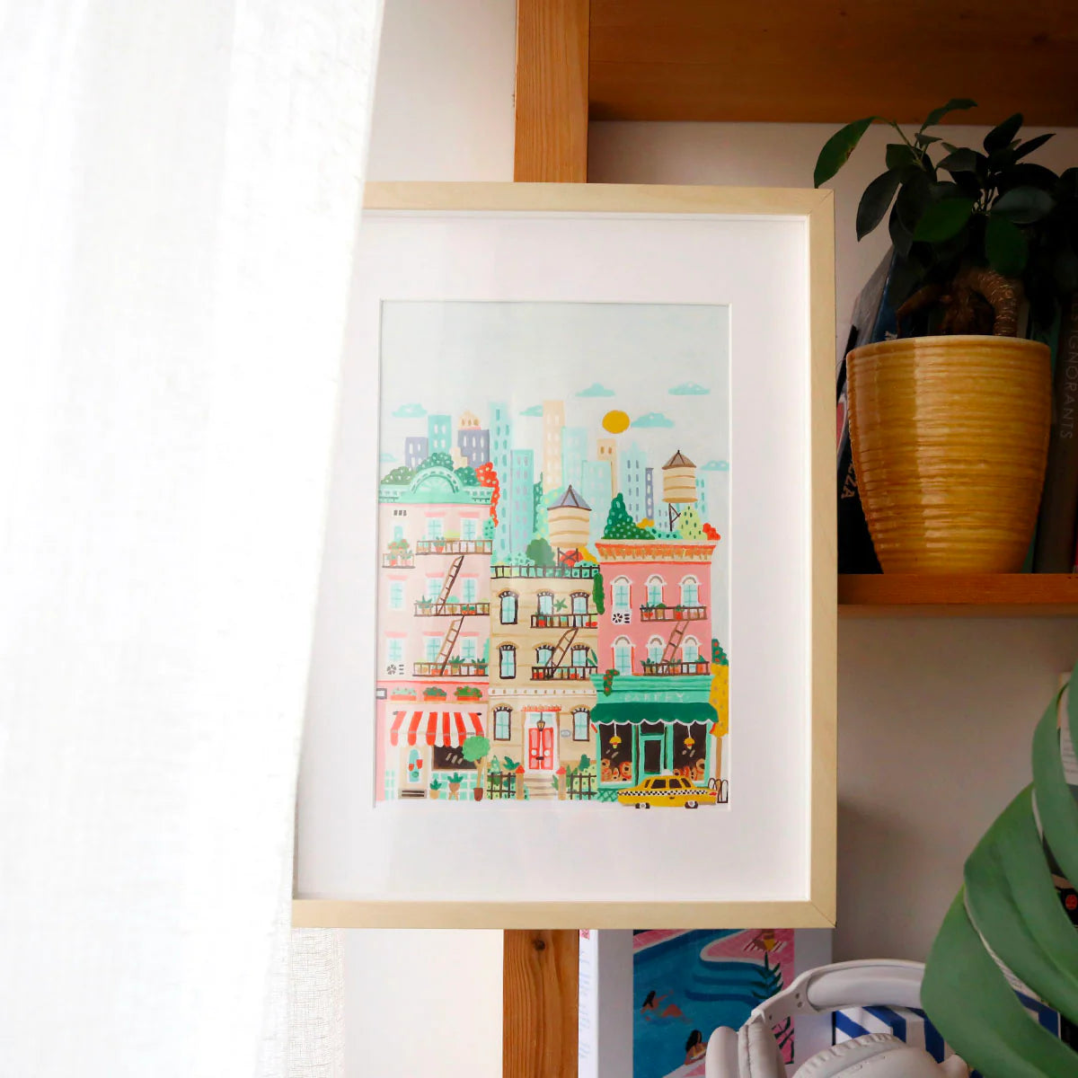 mondocherry - Petit Pinceau | New York | Paint by Number Kit - hanging