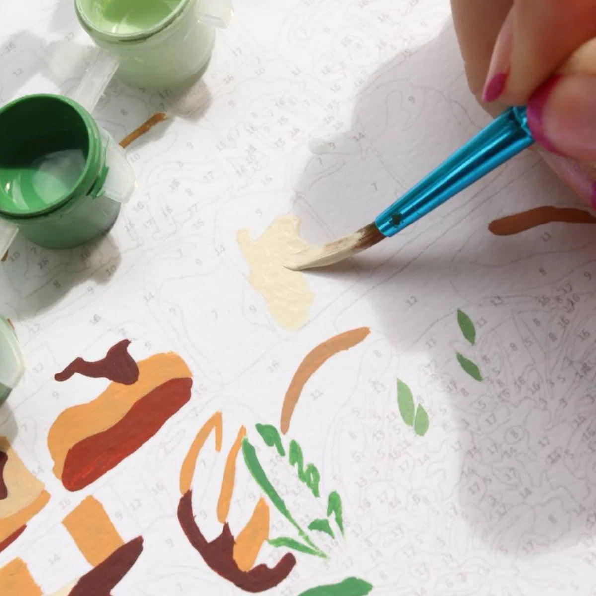 Petit Pinceau | Parisian Boulangeries | Paint by Number Kit - progress