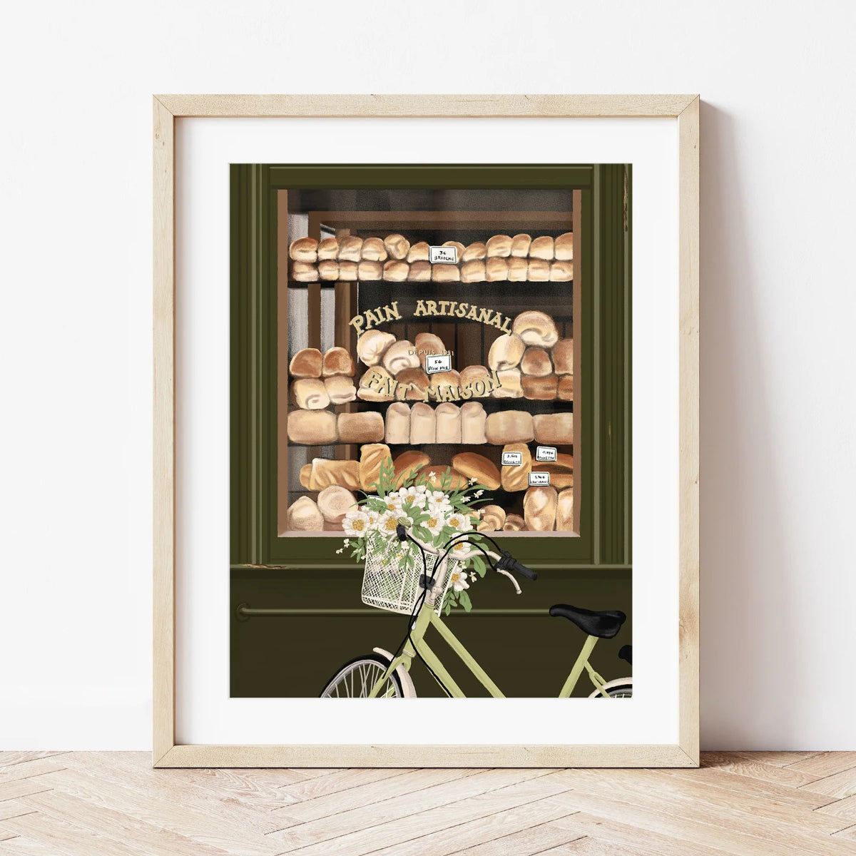 Petit Pinceau | Parisian Boulangeries | Paint by Number Kit - framed