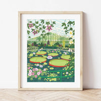 Petit Pinceau | Waterlilly Glasshouse | Paint by Number Kit - framed