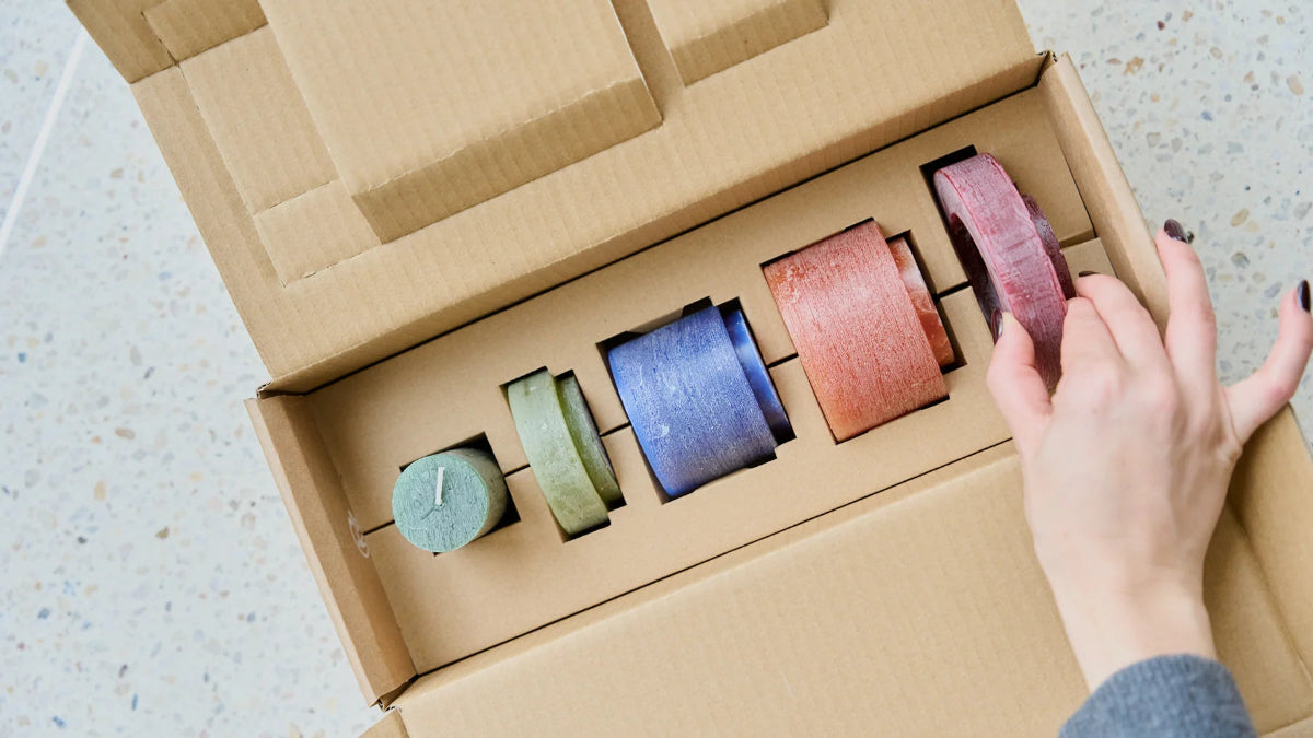 mondocherry Stan Editions | stackable candle | stack 03 | yellow - box