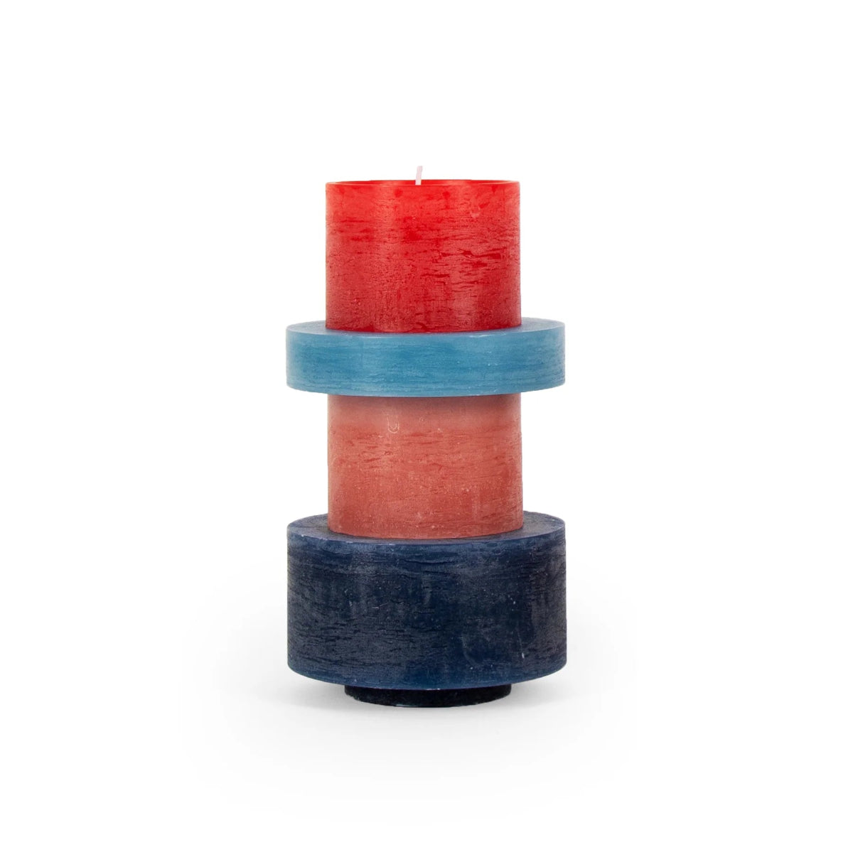 mondocherry Stan Editions | stackable candle | stack 04 | red blue