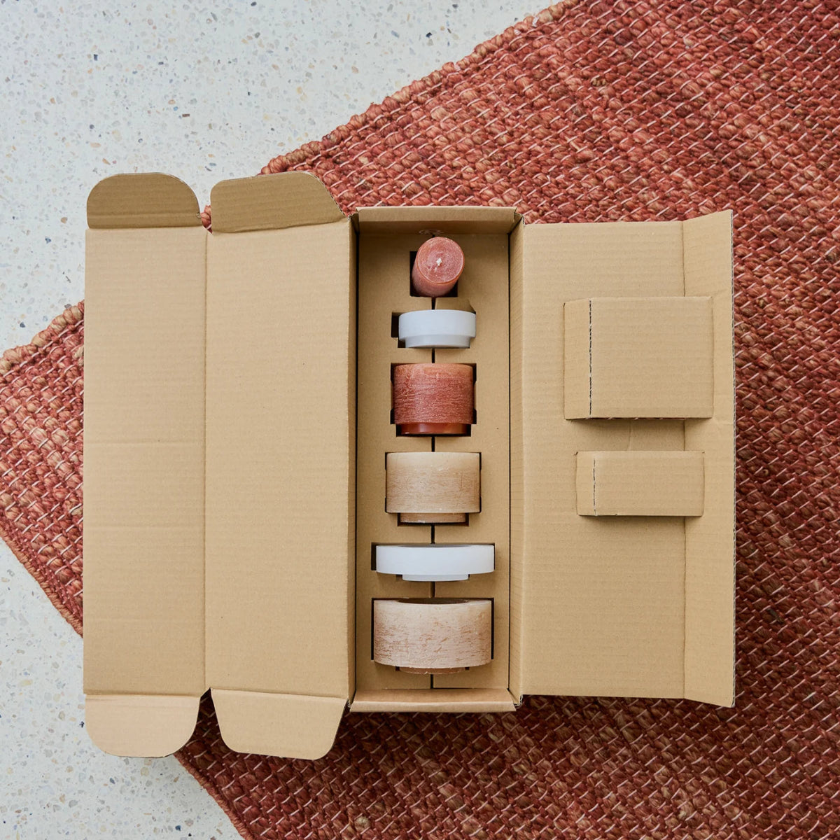 mondocherry Stan Editions | stackable candle | stack 06 | beige - box