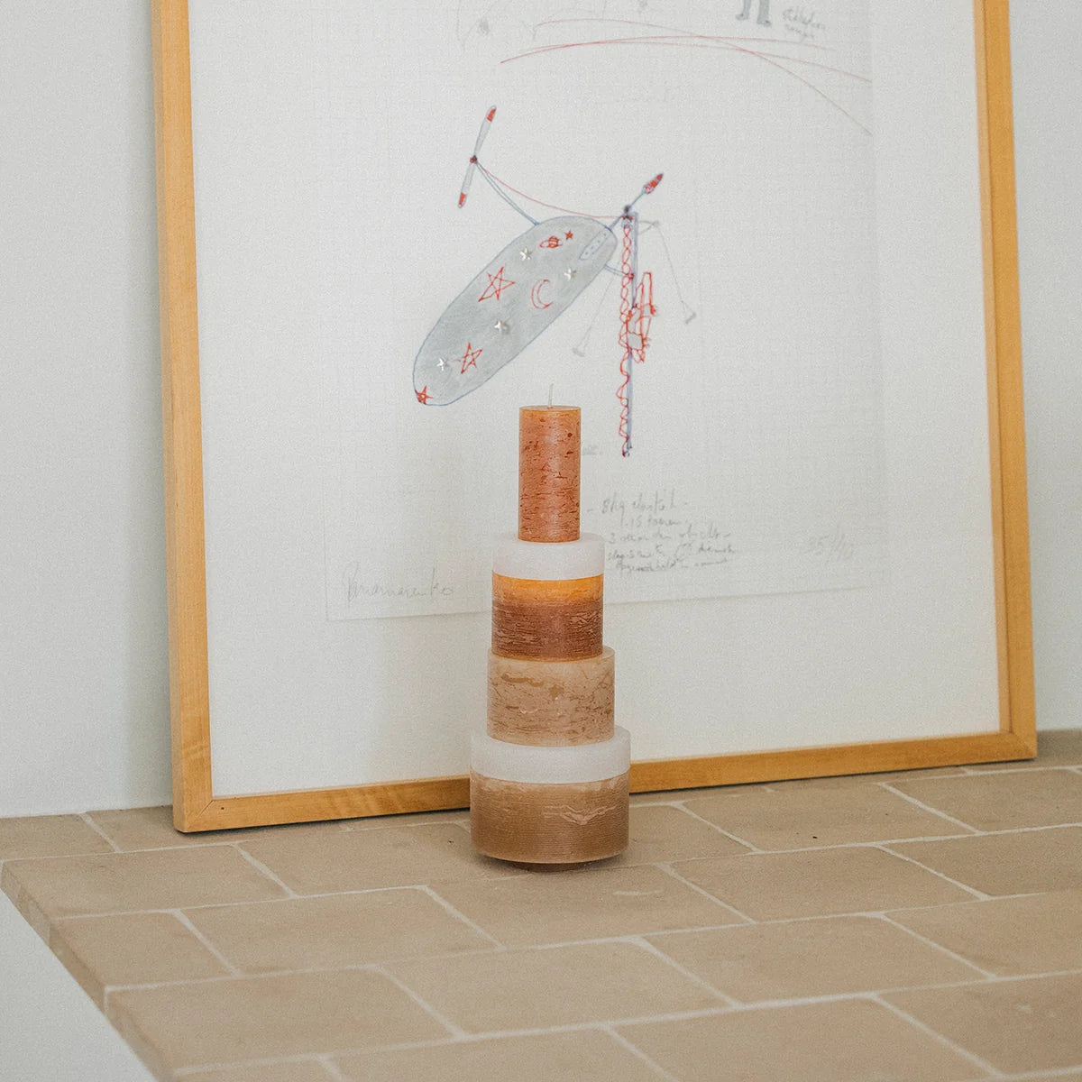 mondocherry Stan Editions | stackable candle | stack 06 | beige - picture