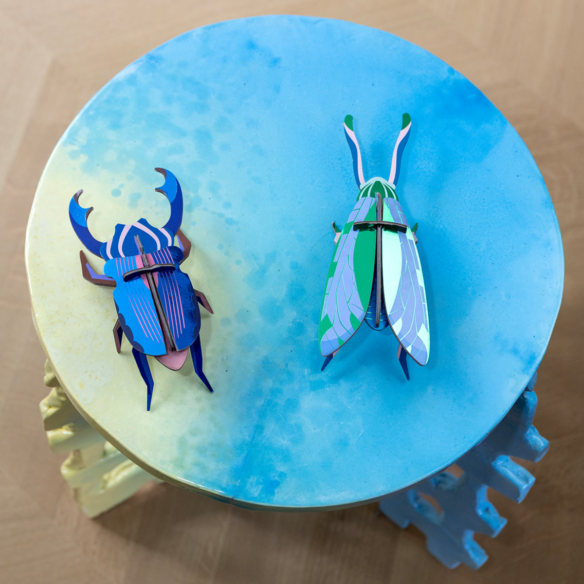 Studio Roof | azure stag beetle