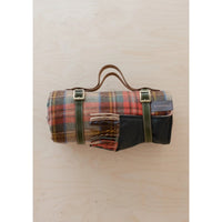 TBCo | recycled wool picnic blanket in stewart dress tartan